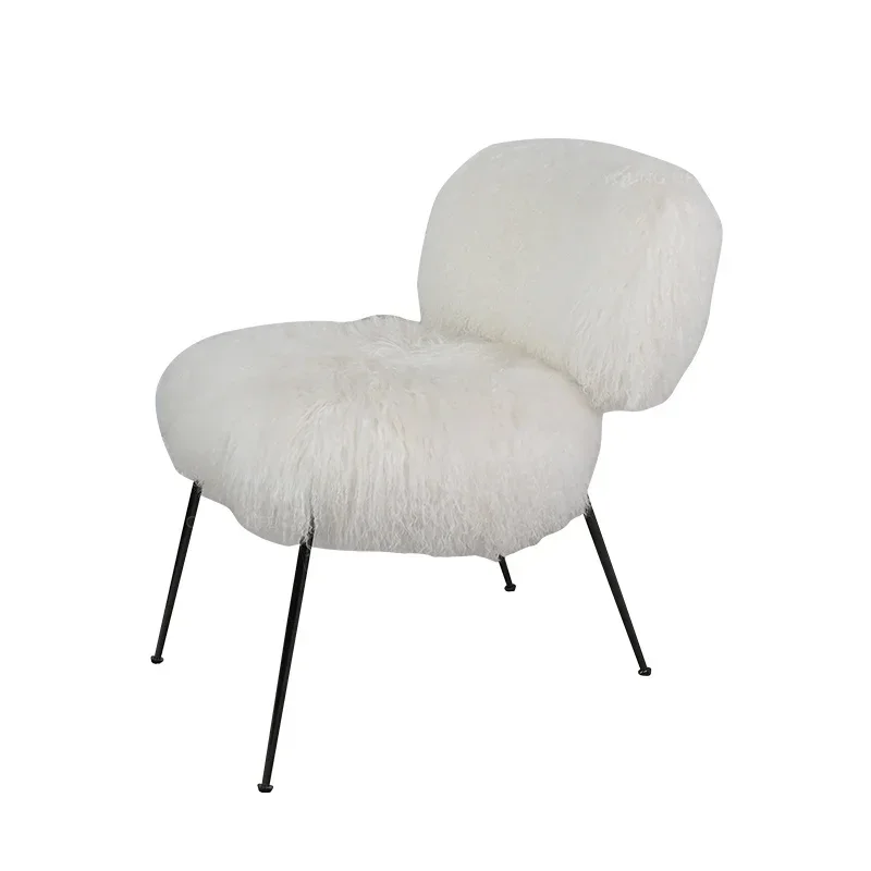 

Sofa Leisure Chair Wool Single Chair Nordic Style Dressing Chair