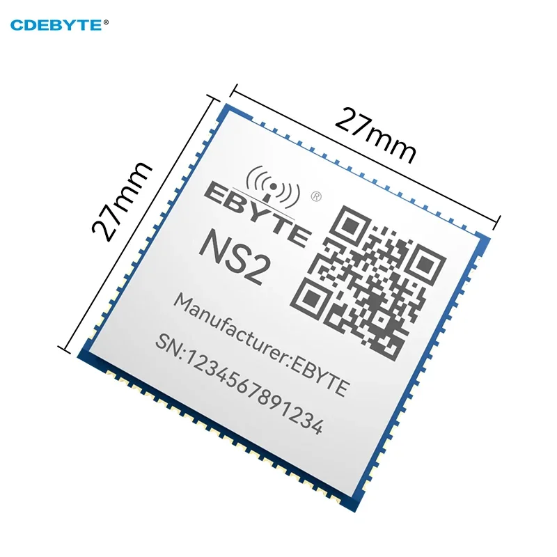 Seriële Poort Naar Ethernet Module Ttl-Niveau Naar Rj45 Ethernet Cdebyte Ns2 2 Seriële Poorten Modbus Tcp Naar Rtu Mqtt Urat Smd Module