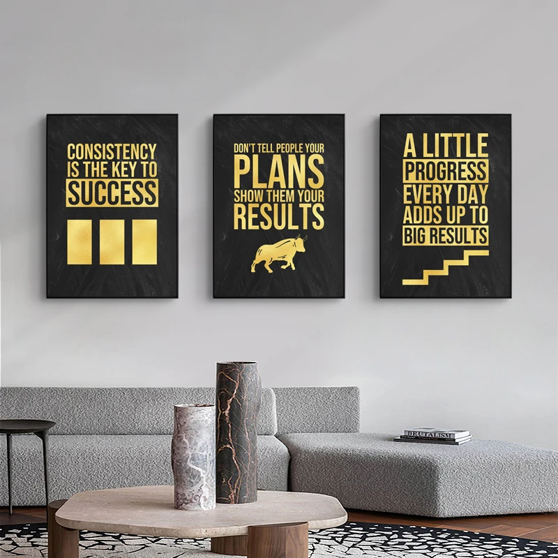 Stock Trading Buy The Fear Sell Greed Motivational Quote Canvas Painting Best Traders Wall Art Poster Prints Cuadros Home Decor