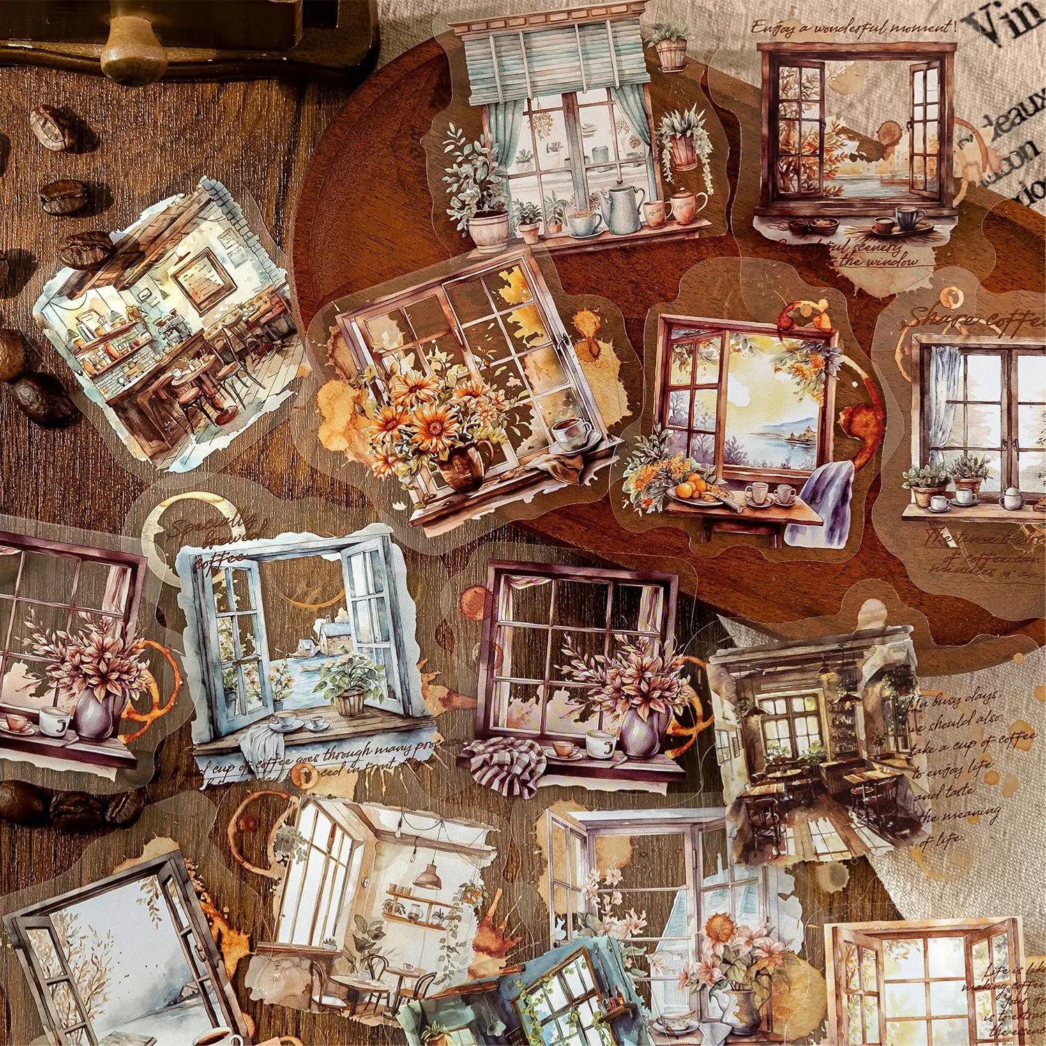 

30pcs Kawaii Stationery Stickers Time for a cup of coffee 2 Planner Decorative Mobile Stickers Scrapbooking DIY Craft stickers ֽ