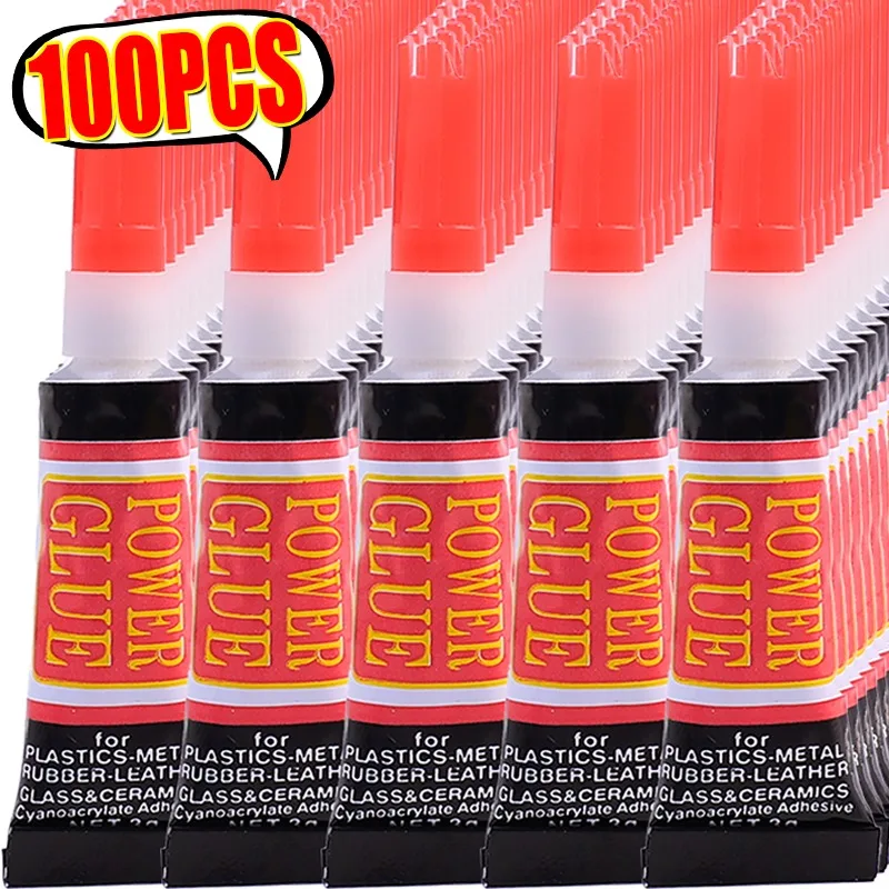 10-100x liquide Super colle bois caoutchouc métal verre Cyanoacrylate adhésif papeterie magasin ongles Gel 502 liaison forte instantanée cuir