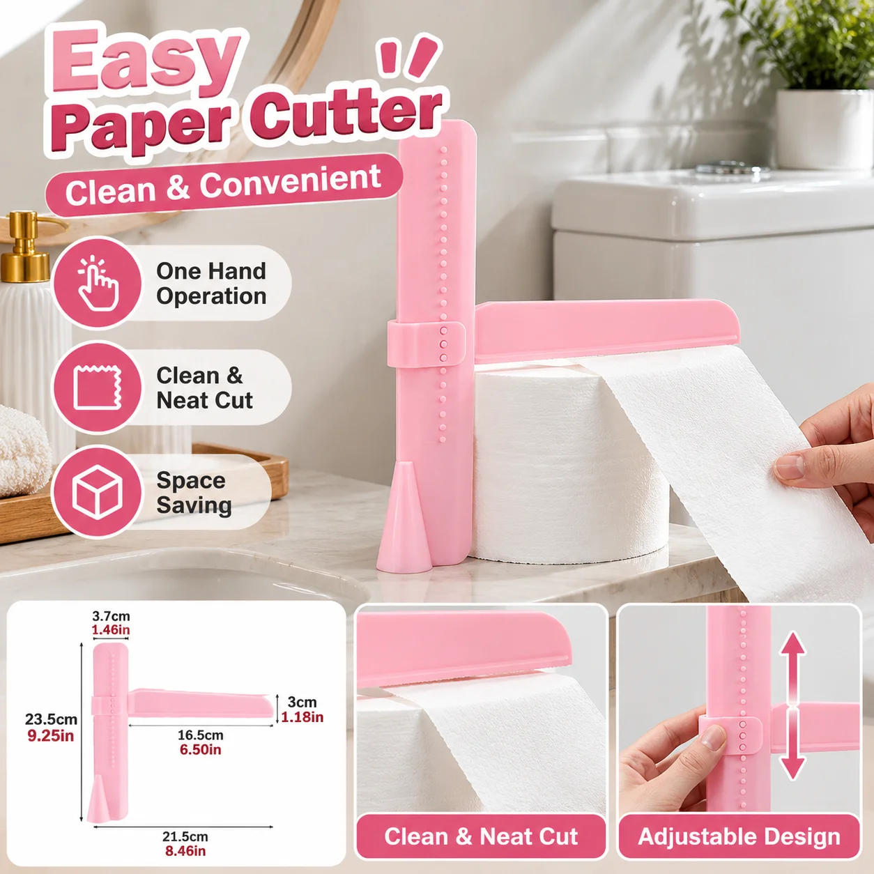Adjustable Cake Scraper Smoother Tool Set Height Adjustable Plastic Icing Smoother for Cake Decorating Baking