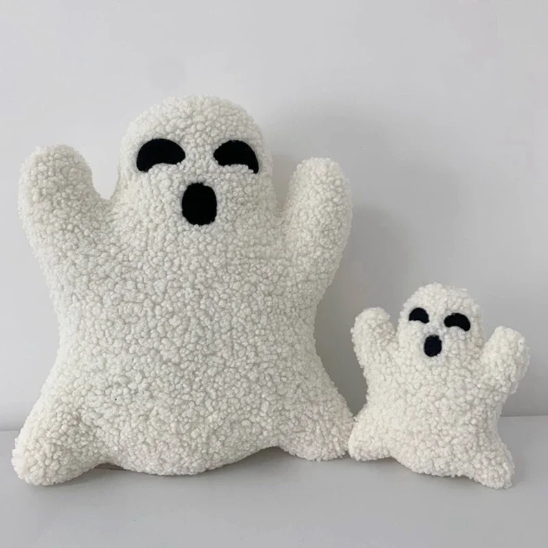 

Halloween Decor Adorable Ghost Shape Plush Pillows Halloween Home Sofa Cushions Soft Cotton High Quality Children Toys
