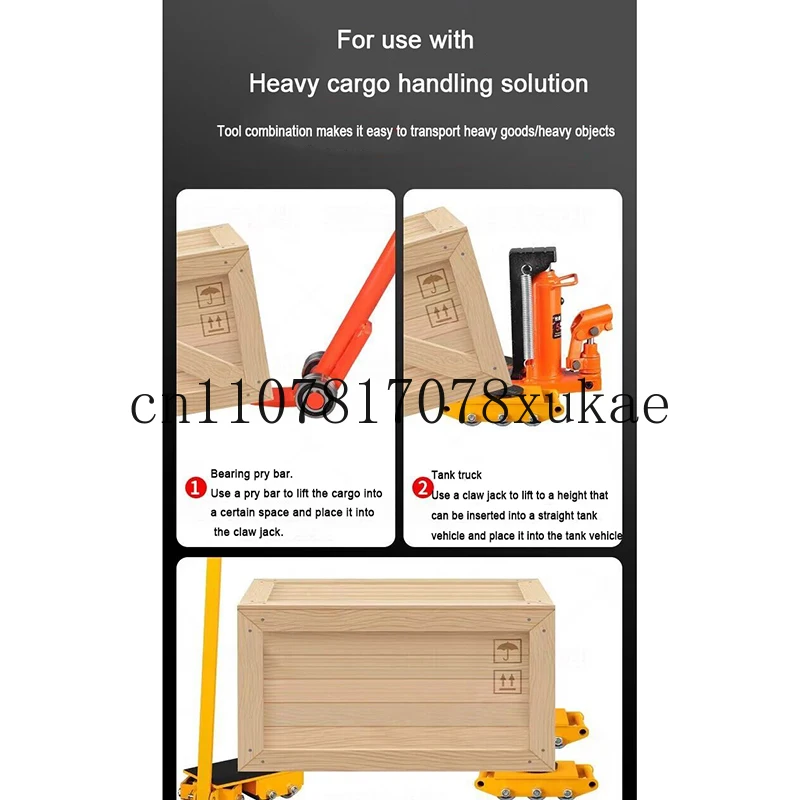 

6 Tons Platform Wheel Load Industrial Weigh Large Handling Wheel Truck Heavy Equipment Mobile Universal Tank Wheel