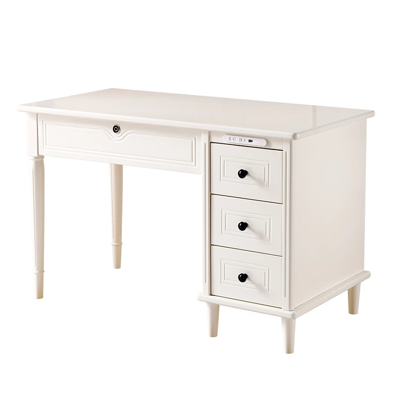 

LH writing table painted small apartment computer table smart bedroom household table