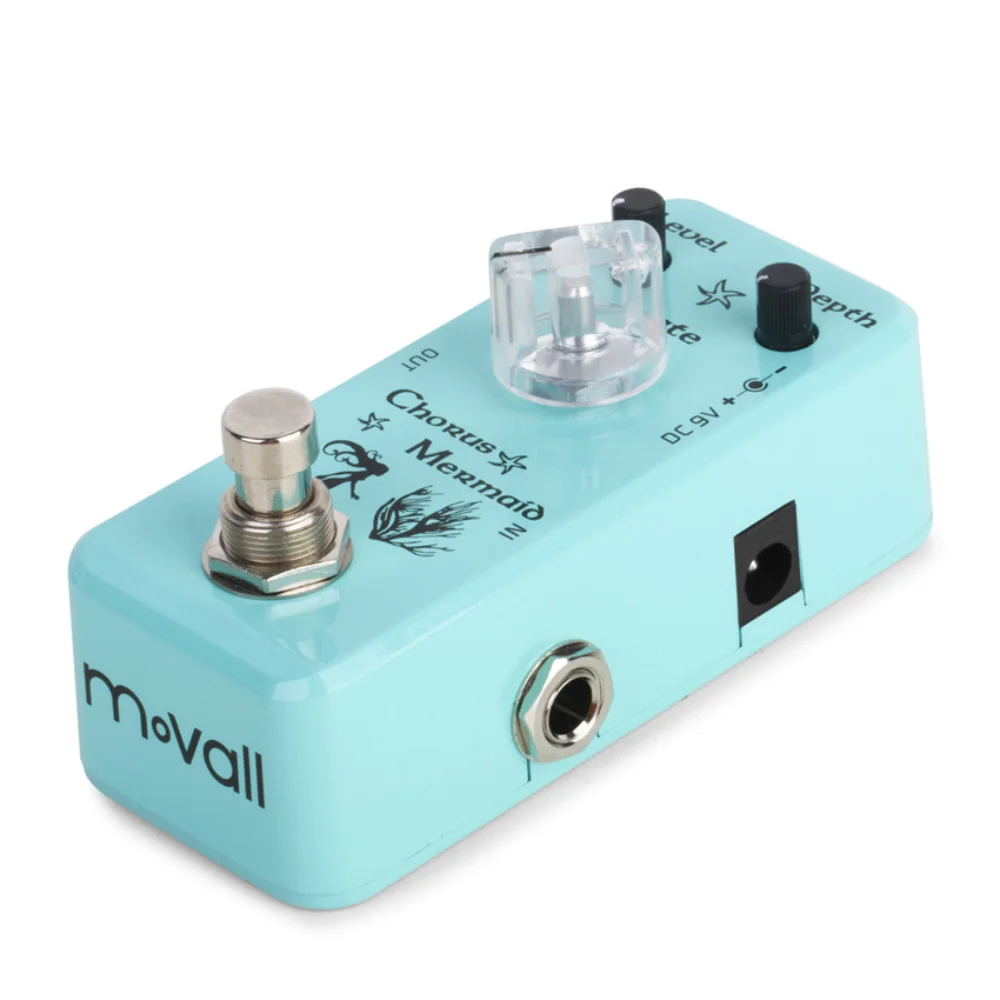 

Movall MP-309 Chorus Mermaid Guitar Effect Pedal Effects Processors Analogue Chorus Pedal True Bypass Electric Guitar Part