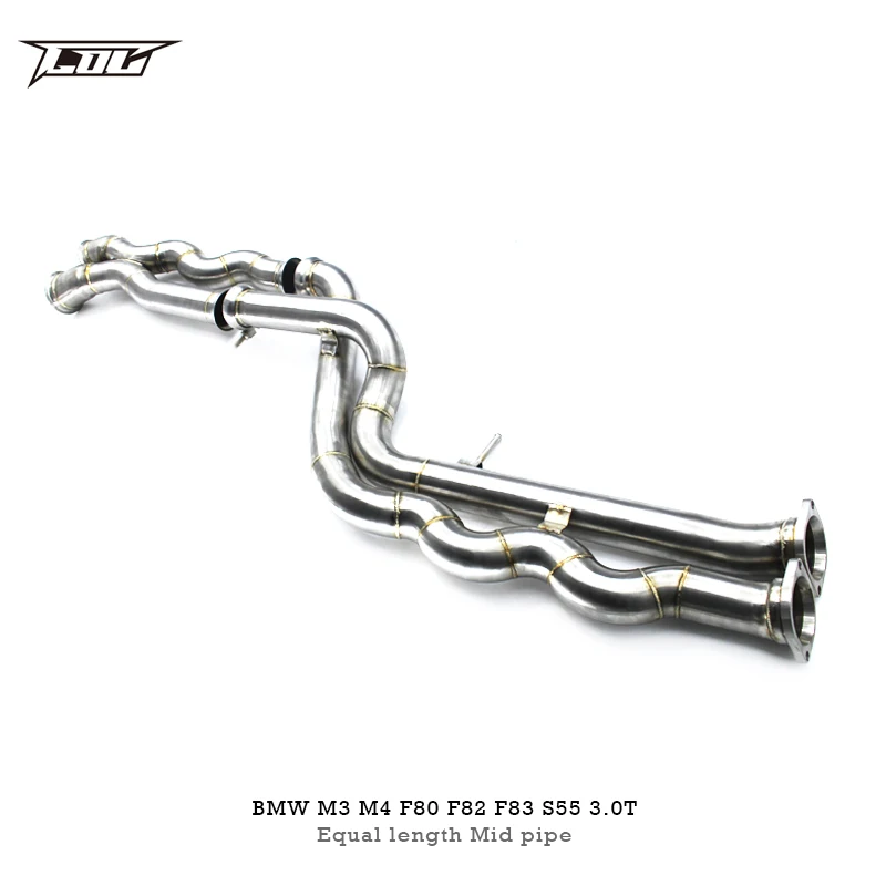 Factory Ready stock Equal length Midpipe For BMW M3/M4 F80 F82 F83 S55 3.0T 2014-2019 Performance Exhaust midpipe Exhaust Pipe