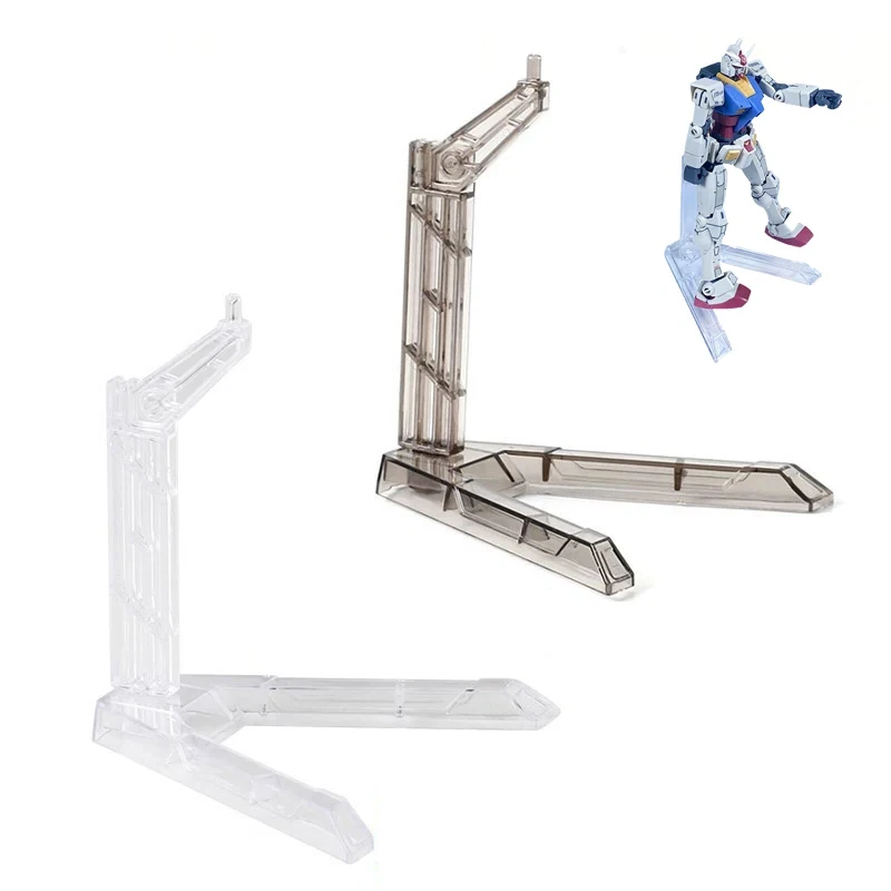 Action Figure Stand Kits Flexible Action Base Holder for Gundam Action Figures DIY Model Kits Clear/Brown 1/2/5/10/15/20/30PCS