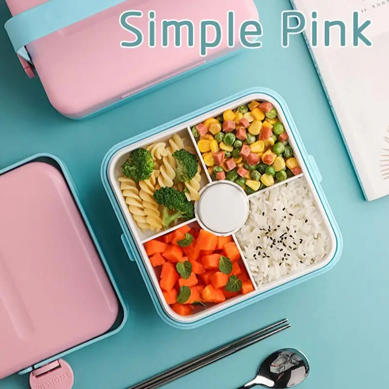 Lunch Containers Leak Proof Food Lunch Container Portable Lunch Box Containers With Divided Compartments For Office Home