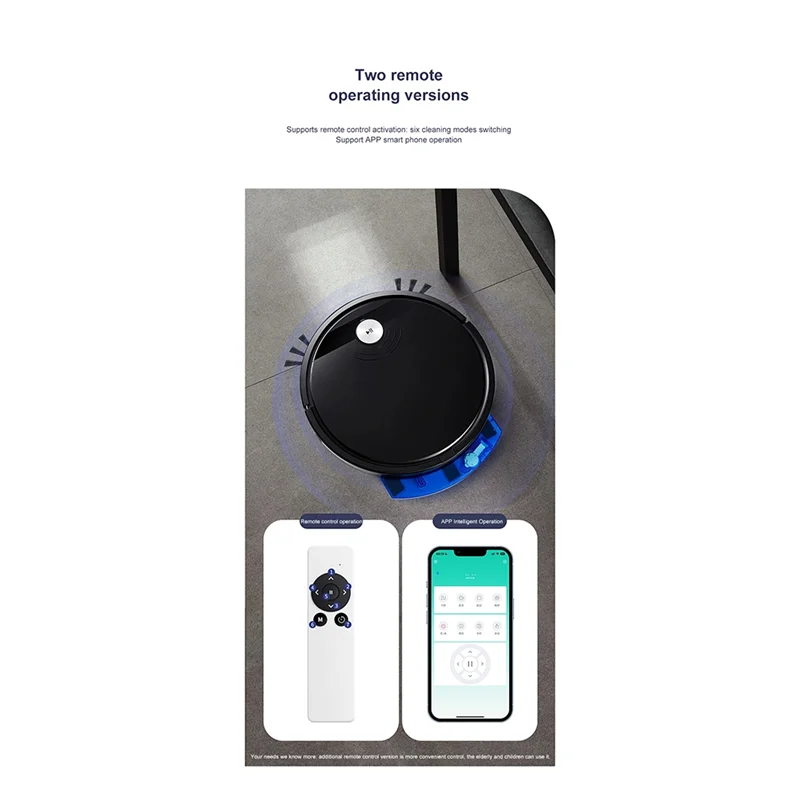 

B26C-5-In-1 RS800 With Remote Control Super Quiet Smart Robot Vacuum Cleaner Wet&Dry Mopping Floor Home Appliance Easy To Use Wh