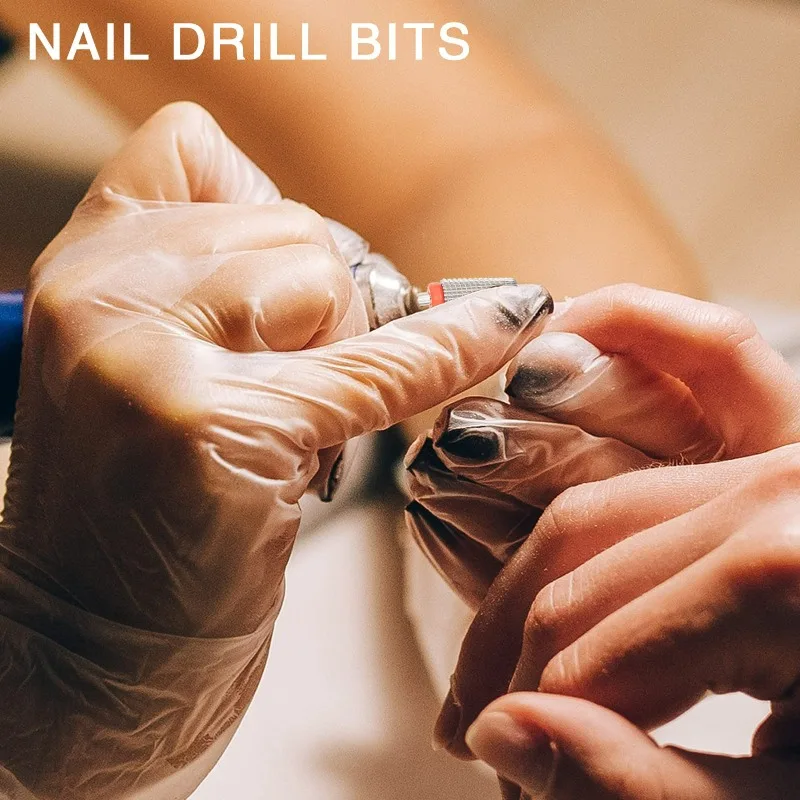 1 stuks platte top taps toelopende carbide nagelbit verwijder gel tool elektrische boormachines bestand manicure accessoires