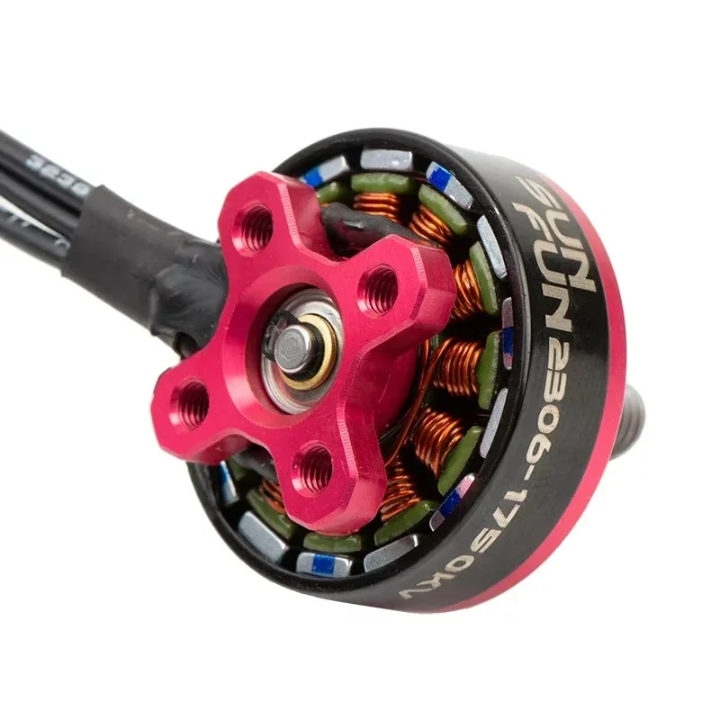 RoRuS4pcs/lot SUN FUN 2306 1750KV 2500KV CW Thread 4-6S Brushless Motor For RC FPV Racing Drone Quadcopter Spare Parts