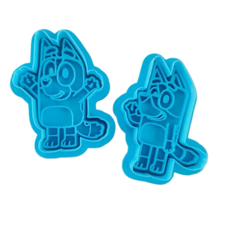 2 أنماط Bluey Bingo الكرتون ليتل الإبداعية قالب الكعكة Bluey عالية الجودة البلاستيك البسكويت قالب الكعكة ألعاب أطفال نموذج الهدايا #5