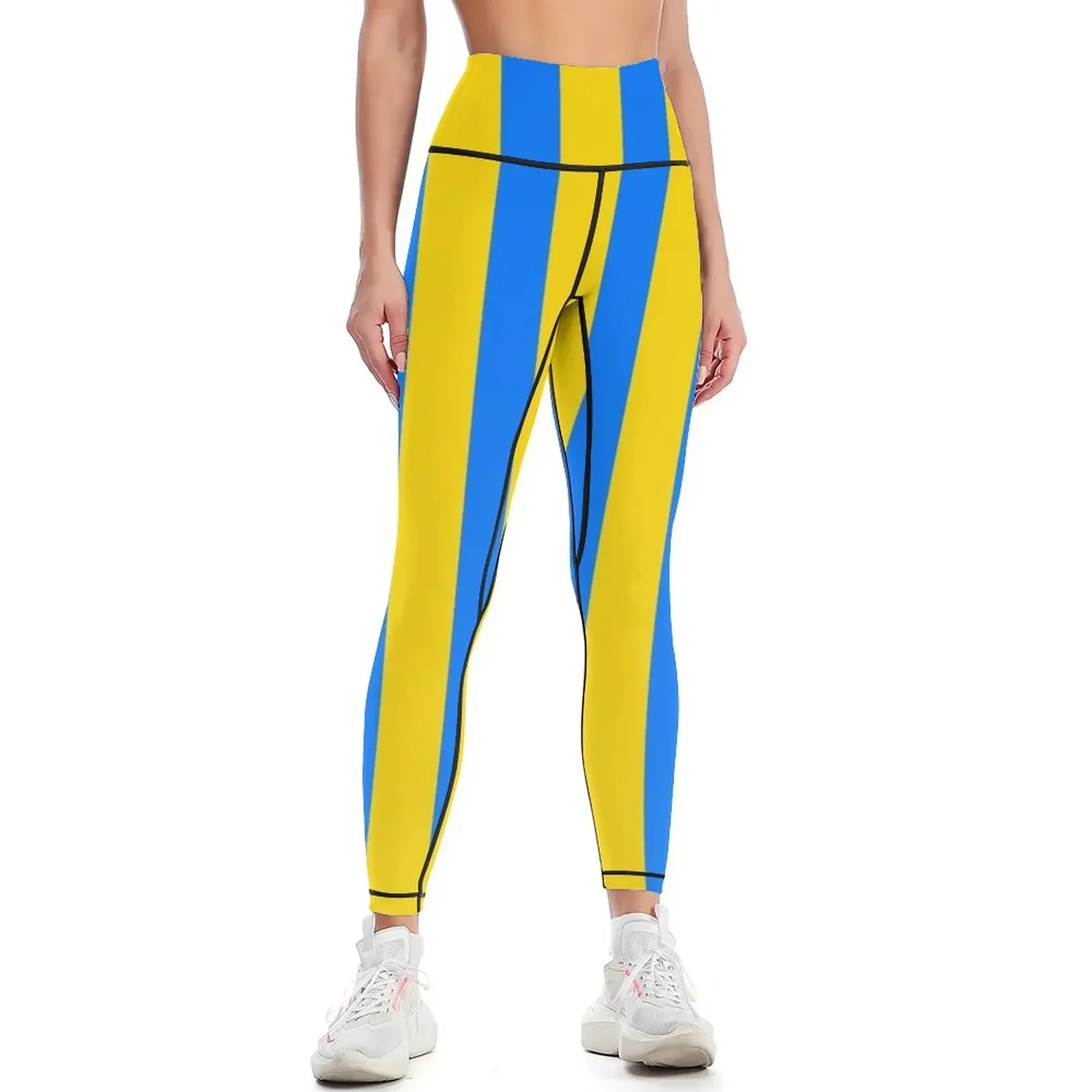 

Yellow and blue Leggings Women's sports gym womans flared Women's push up Womens Leggings
