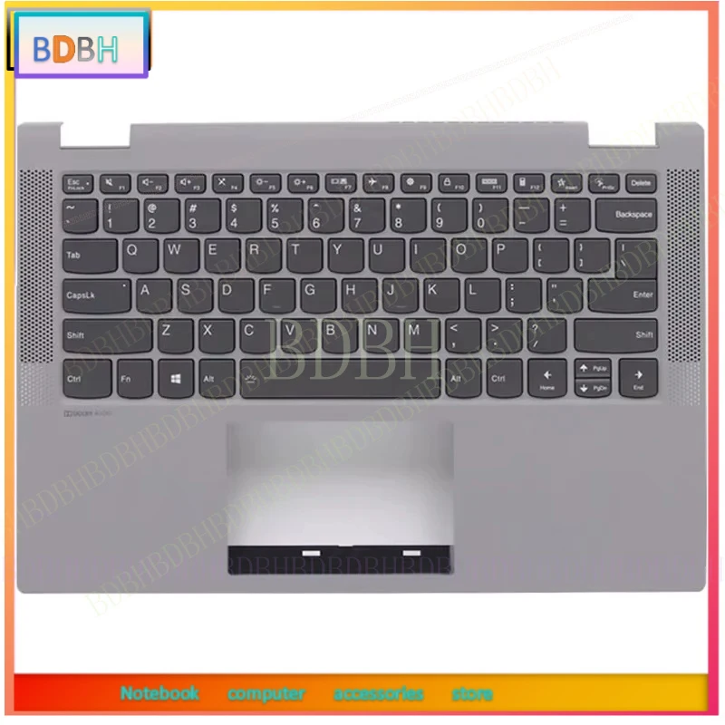 For Lenovo Ideapad Flex 5-14IIL05 5 14ITL05 5-14ARE05 Original New US Backlight Keyboard Laptop Palmrest Upper