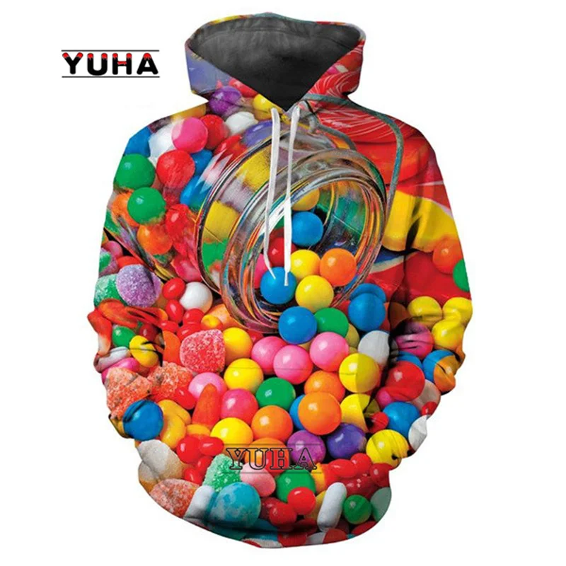 

yk2NewestHot Sale Colorful Fashion 3D Print Candy Snack Bag Sugar Fashion Casual Hoodies Sweatshirts