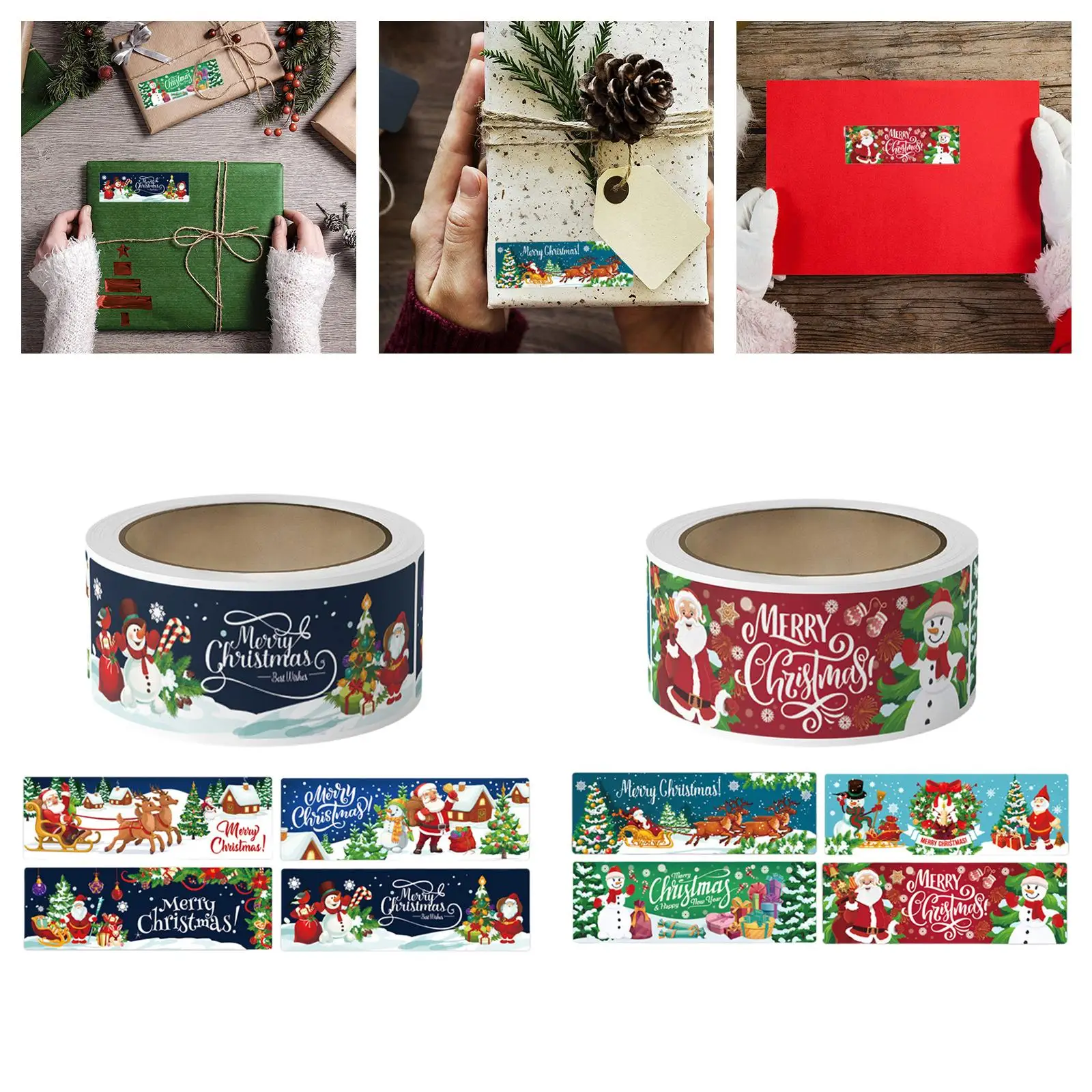 Christmas Envelope Seals Stickers Christmas Tags Sticker,Merry Christmas Stickers Seals Labels for Greeting Cards Wedding