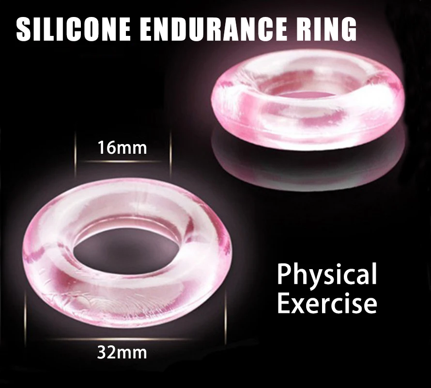 Clitoral Stimulator Penis Erect Erection Enhance Sex Ability Product Sex Toys for Men Silicone Durable Penis Ring