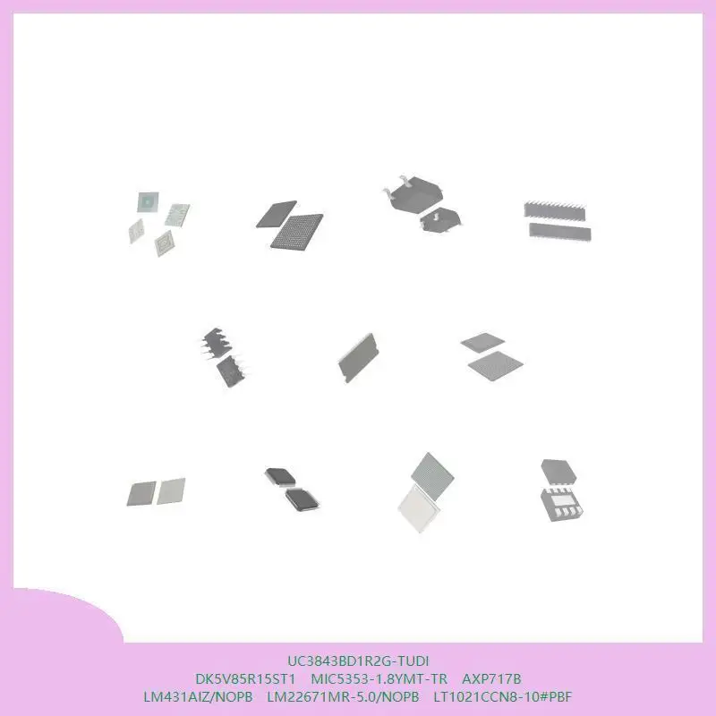 

UC3843BD1R2G-TUDI DK5V85R15ST1 MIC5353-1.8YMT-TR AXP717B LM431AIZ/NOPB LM22671MR-5.0/NOPB LT1021CCN8-10 # ПБФ