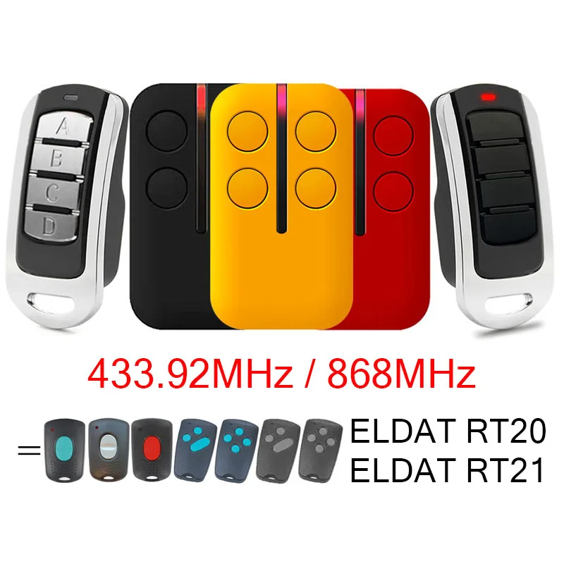 

ELDAT RT20 RT21 5001E 5002E 5003E 5004E Пульт дистанционного управления для открывания гаражных ворот 433,92 МГц