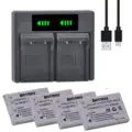 4 battery 1 charger