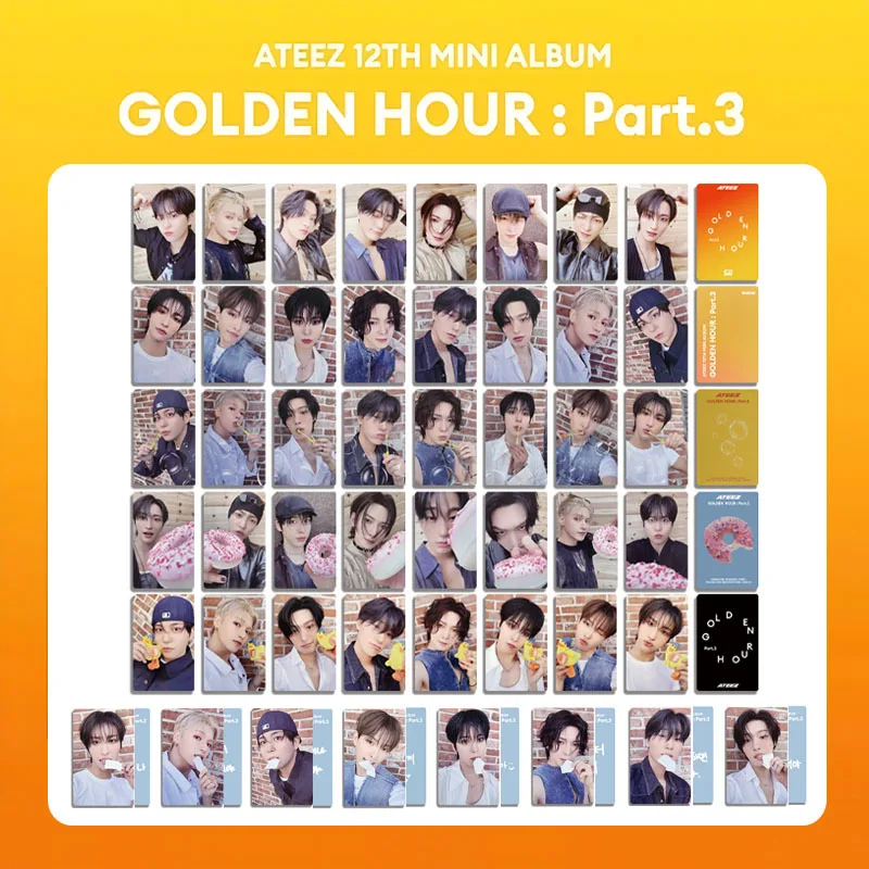 

8 шт./компл. ATEEZ Kpop Idol, новый альбом, ЗОЛОТЫЙ КОРПУС: Part.3 Series, ломо-карты, открытки Seonghwa Hongjoong Yunho Jongho, подарки для фанатов