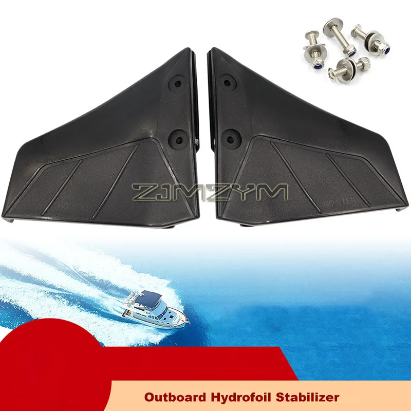 Small Hydrofoil Boat Motor Stabiliser Engine Components For 4-50HP Outboards Yacht Wave Board With Bolt Nut