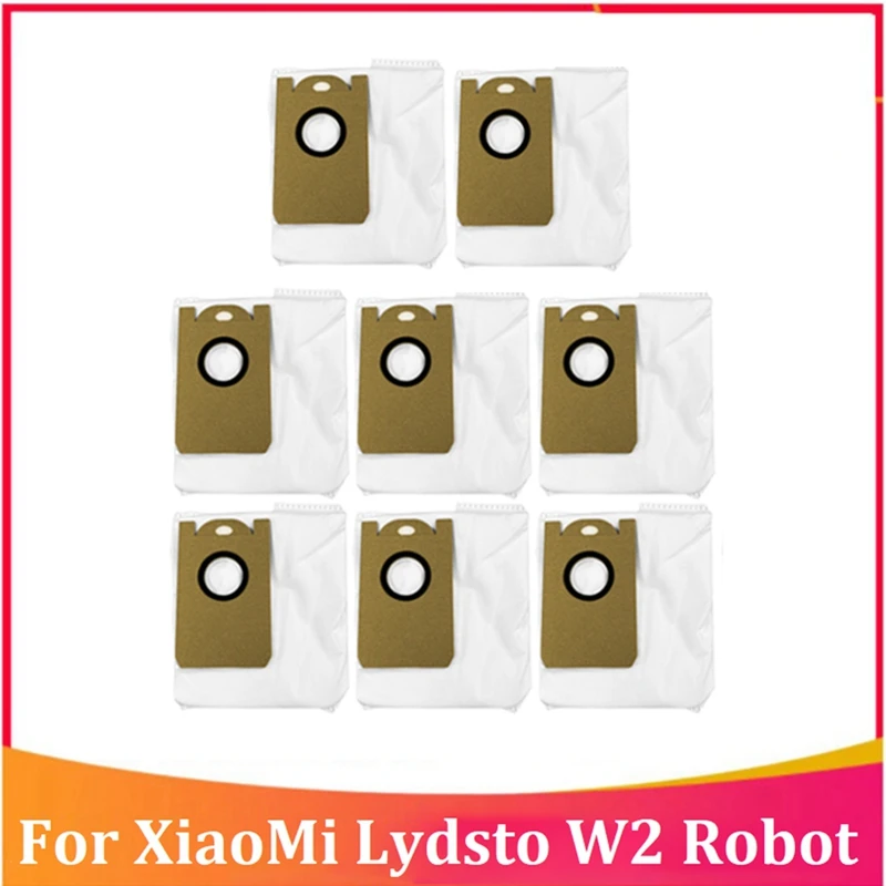 8Pcs Dust Bag For Xiaomi Lydsto W2 Robot Vacuum Cleaner Rubbish Bag Replacement Accessory