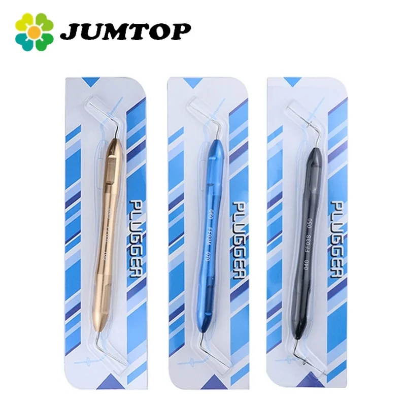 JUMTOP Dental Endodontic Hand Plugger Gutta Percha Root Canal Vertical Filling Instrument Tools