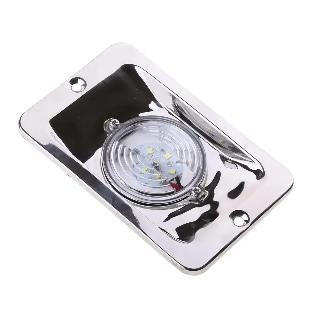 Waterproof White LED Stern Navigation Light, Marine Boat Rear Signal Lamp for Yacht Small Vessel