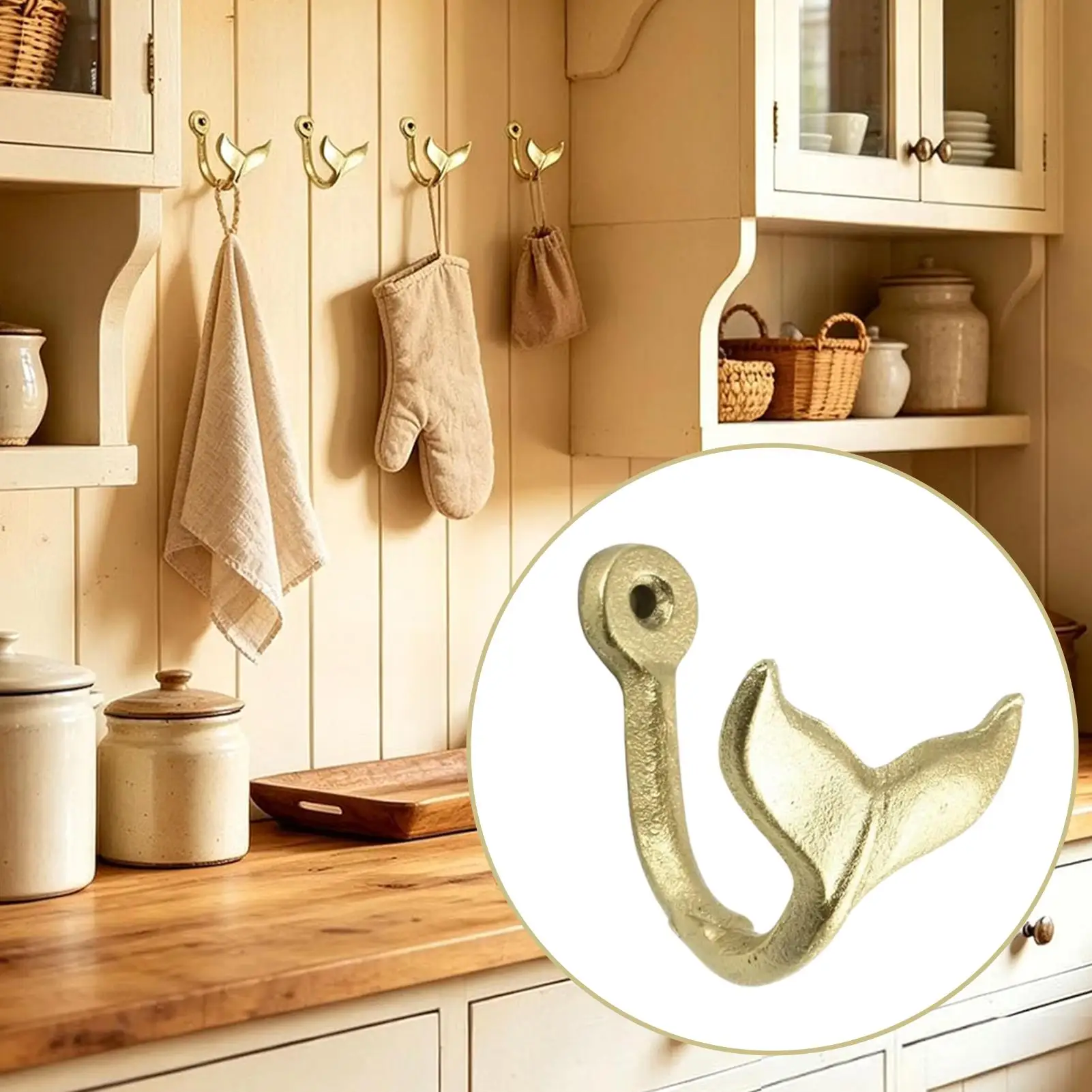 4Pcs Zinc Alloy Wall Hooks Vintage Decorative Coat Hooks Heavy Duty Wall Mounted Rack For Hanging Coats Towels Bags Home