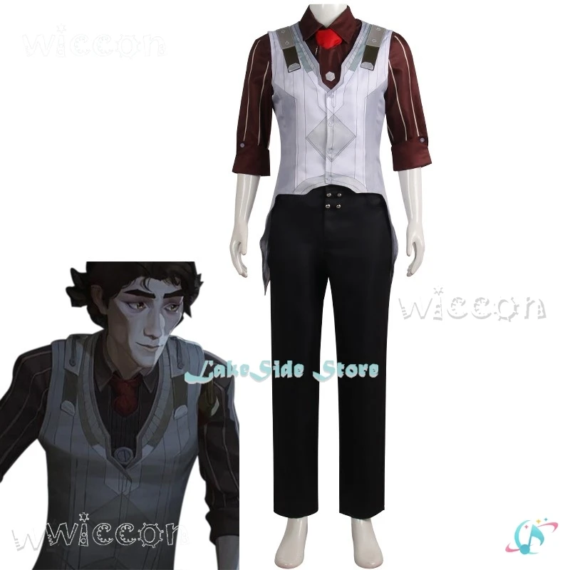 Viktor Arcane Cosplay Costume Anime LOL Shirt Vest Pants Wig Victor Outfits Mens Suit Halloween Carnival Party Disguise Clothes
