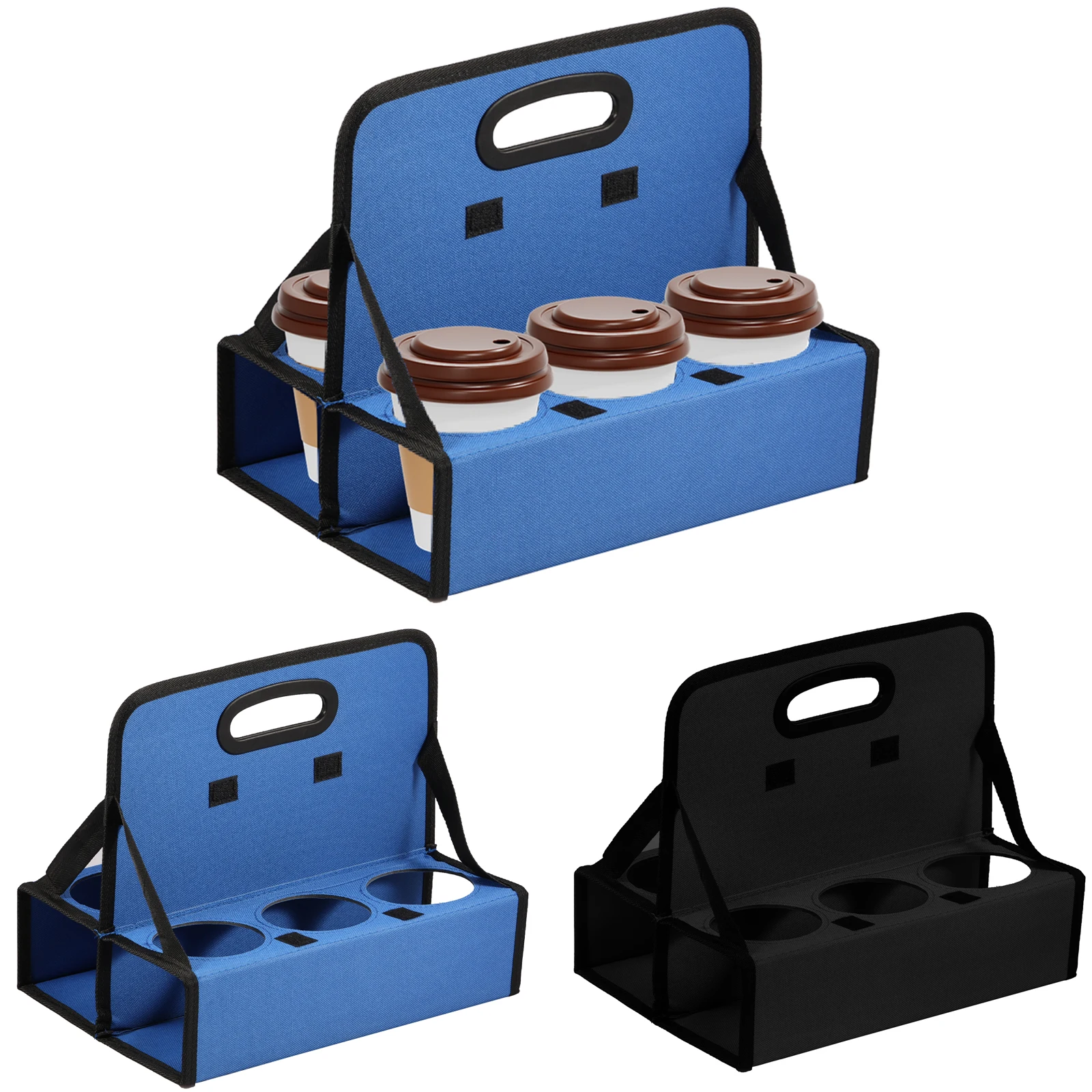 Oxford Cloth Drink Delivery Carrier 6 Cup Coffee Carrier Foldable Soft Drinks Carrier Wear Resistant Reusable Portable Drink