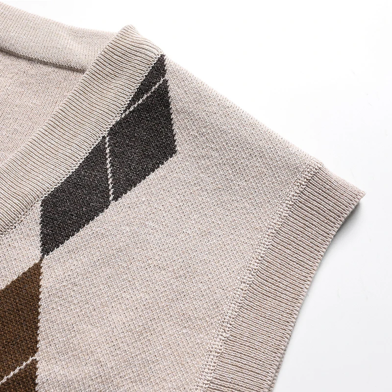 رجل لينة سترة سترة بلا أكمام بلوفر مغزول الزوج أبي موضة محبوك سترات منقوشة صدرية S-2XL