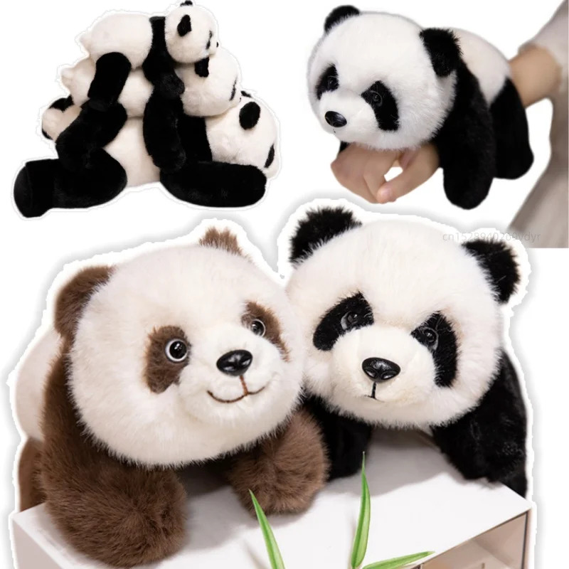 30-55cm Cartoon Lying Panda Animals  Plush Cute Toys Funny Adorable Panda Stuffed Super Soft Doll For Christmas Birthday Gifts