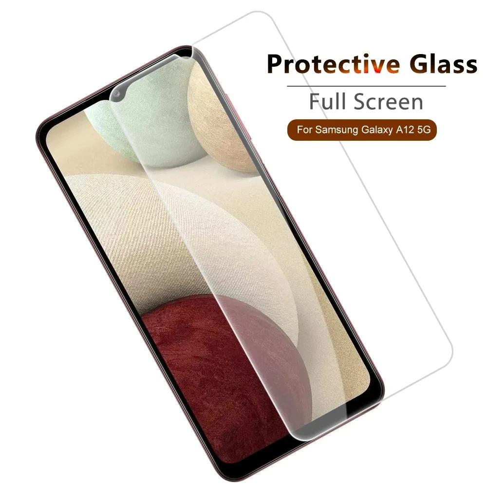 Vidrio de protección para Samsung Galaxy A02, A12, Nacho, A22, 4G, 5G, A32, A42, A52, A52s, A72, película protectora de pantalla templada