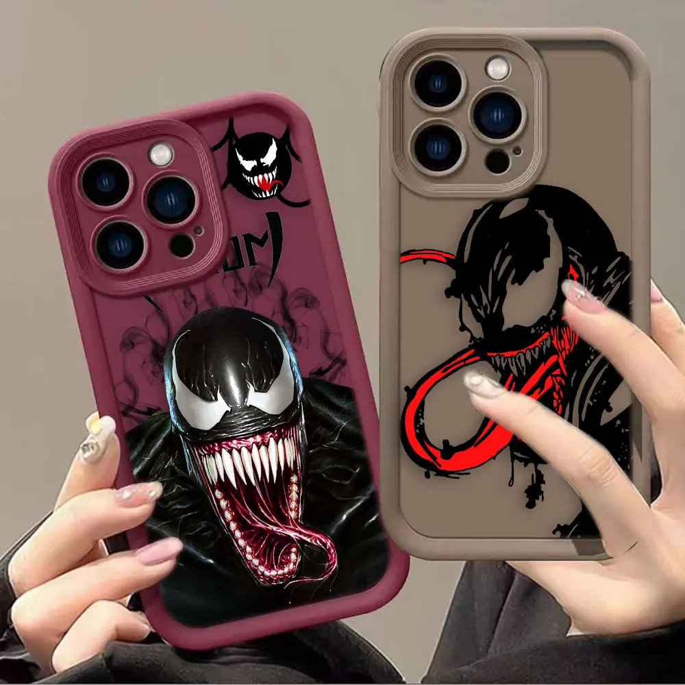 Marvel Comics Venom Phone Case For VIVO V11I V15 V20 V23 V23E V25 V27 V27E V29 V30 X60 X70 X80 X90 X100 Silicone Case Funda Capa image 2