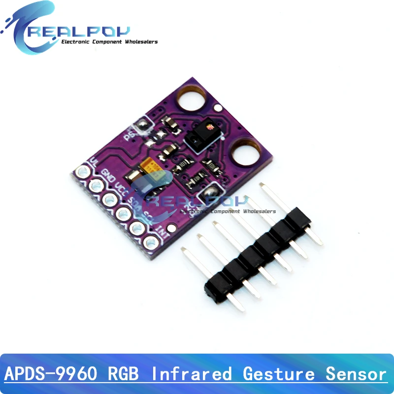 RGB Infrared Gesture Sensor APDS-9960 GY-9960-3.3 For Arduino IIC Interface 3.3V Detectoin Proximity Sensing Color UV Filter ﻿