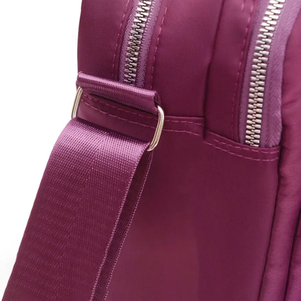 

Elegant Nylon Crossbody Bag Multi-layer Large Capacity Mid-aged Shoulder Bag Casual Grid Classic Women Messenger Bag Daily