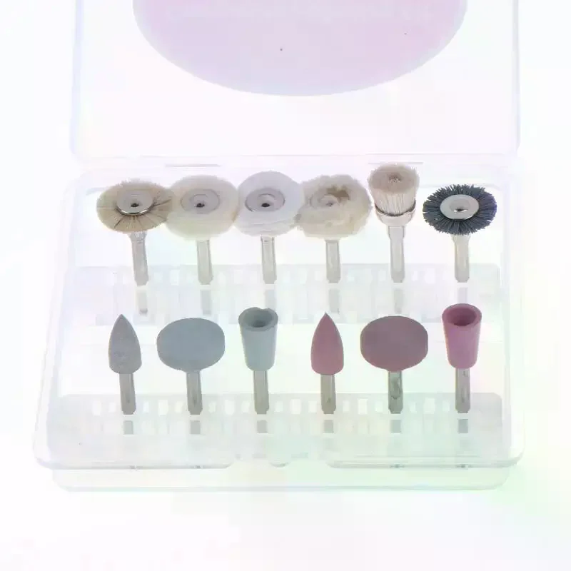 12Pcs/box DIY Accessories Silicone Mixed Grinding Head Set Suitable For Grinding And Polishing Of Metal/Ceramics