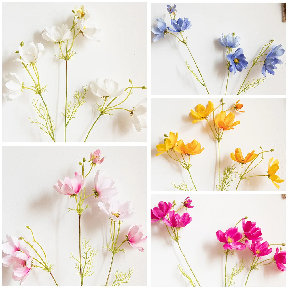 Artificial Flowers Cosmos Flowers Gesang Flowers Home Decor Wedding Fake Flowers Garden Party Supplies Plant Wall Accessories