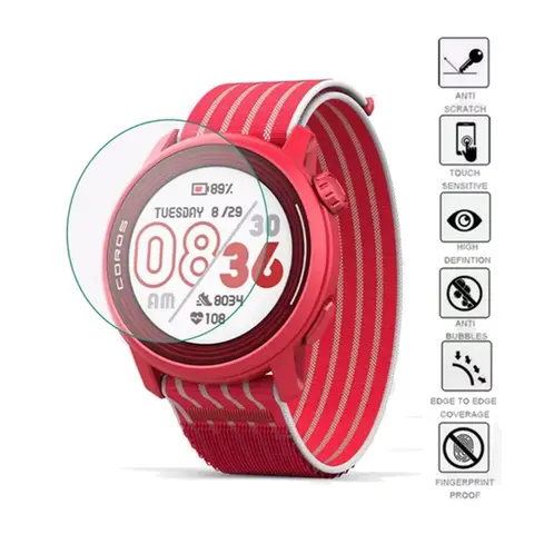 Coros Pace 3 2 Pro용 강화 유리 스크린 보호대 필름, APEX Pro 42mm 46mm 2 Pro 스마트워치 보호 유리, 2 개