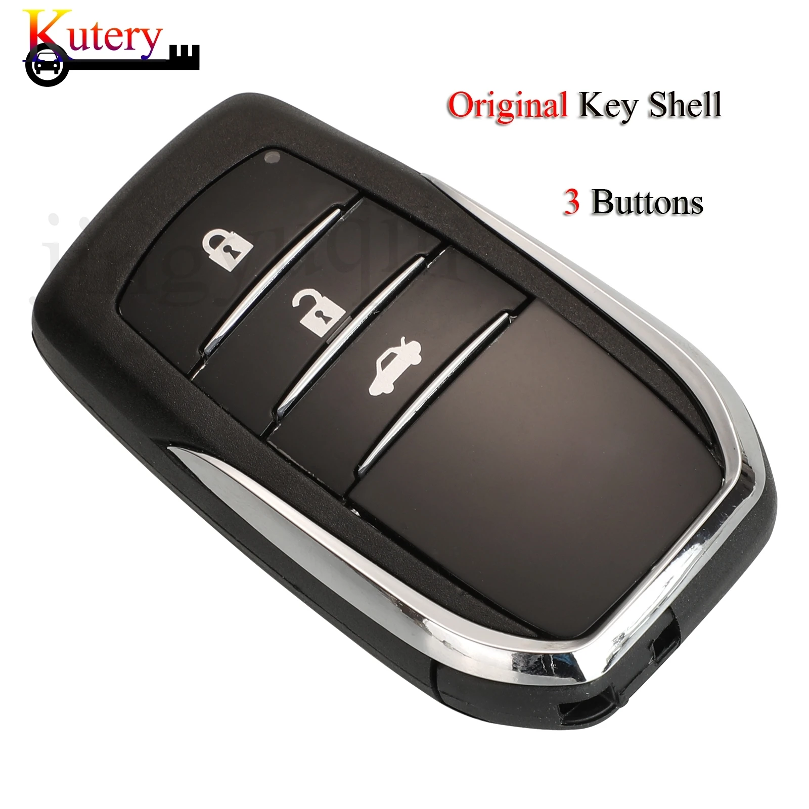 jingyuqin Original Remote Car Key Shell For Toyota Chr C-hr Land Cruiser 200 Avensis Auris Corolla 3Buttons Smart Key Cover Case