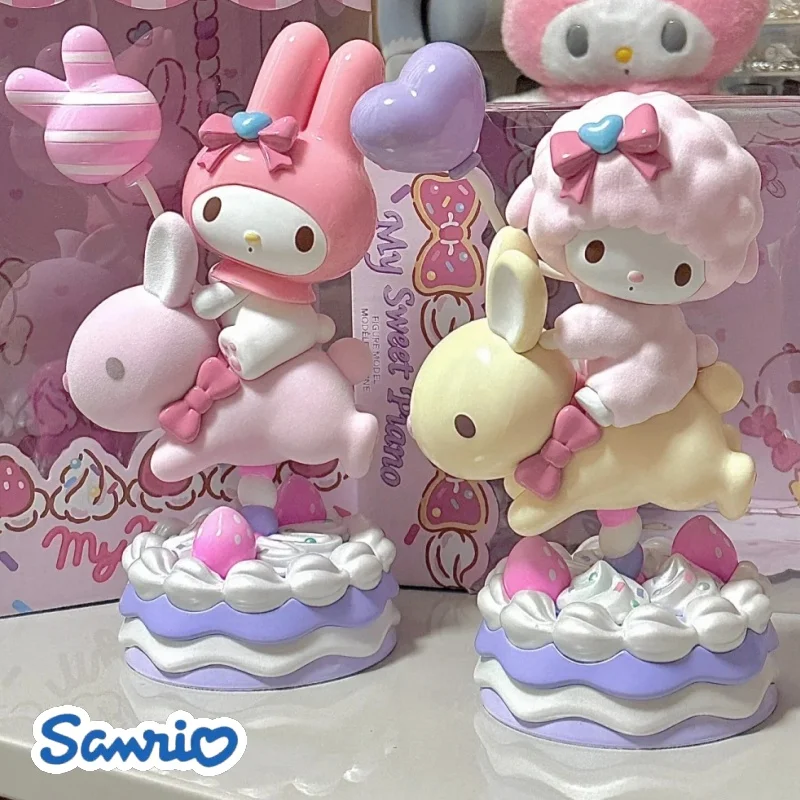 

Miniso Sweet вечерние Series My Melody Sanrio Аниме фигурки My Sweet Piano мини-фигурка настольная модель сюрпризов детские подарки