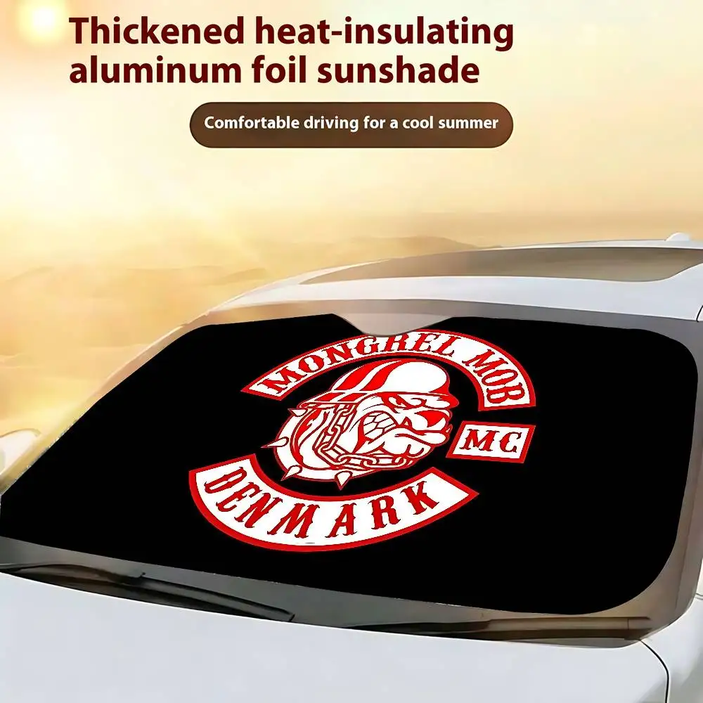 M-Mongrel-MobS كول سيارة ظلة الستائر 130x70 سنتيمتر سيارة ظلة غطاء الزجاج الأمامي UV حماية السيارات قناع اكسسوارات للسيارات