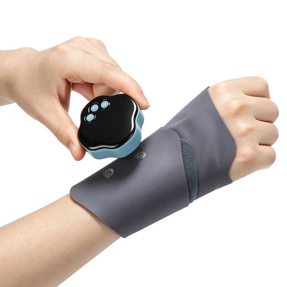

Electric Hand Massager EMS Microcurrent Cordless Wristband 10 Mode Vibration Massage 29 Level Wrist Massager Wrist Support Brace