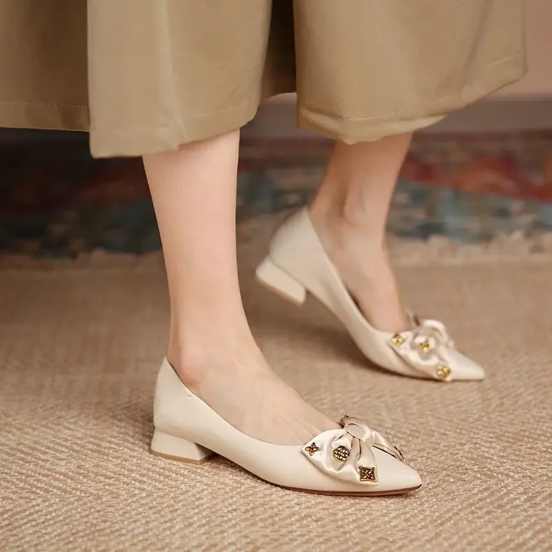 Formal Woman Pumps Chunky Heels Block Heel Shoes for Women Non Slip Summer On Offer Beau Today Promotion Stylish image 2
