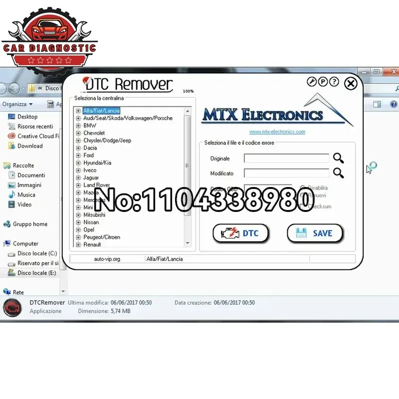 HOT DTC Remover 1.8.5.0 For KESS KTAG FGTECH OBD2 Software MTX DTC Remover 1.8.5 Keygen Full Unlimited Software for Window 7