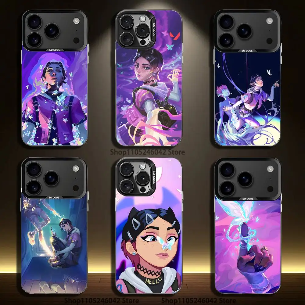 

Popular V-Valorant C-CloveS For Black Candy Matte Cover iPhone 17,16,15,14,13,12,11,Pro,MAX,Plus