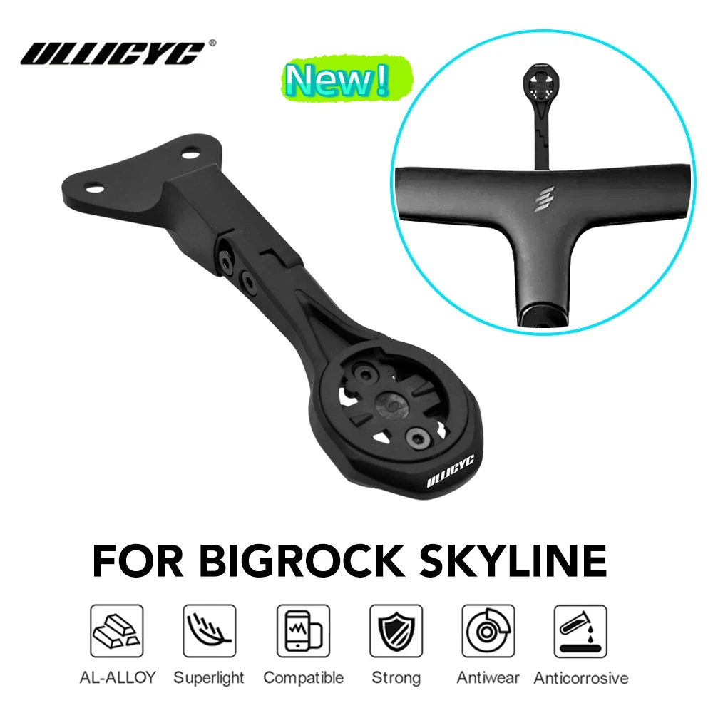 

ULLICYC For BIGROCK SKYLINE Integrated Handlebar Computer Mount Compatible With Gopro/GPS/Garmin/Bryton/Wahoo Aluminum Alloy
